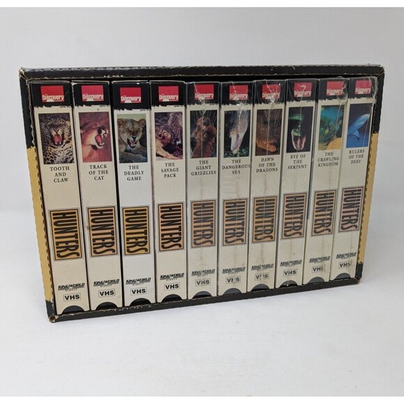 Discovery Channel's HUNTERS VHS Series Complete Set 10 - Picture 1 of 3